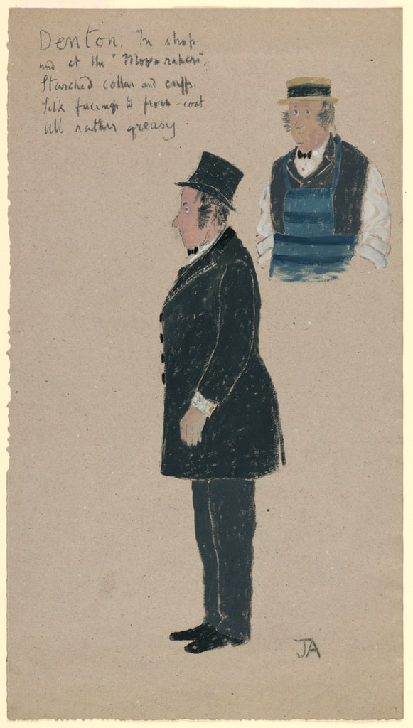 Drawing, Hobson's Choice: Costume for Denton, ca. 1954