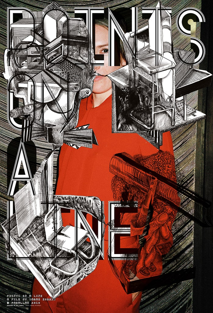 Poster, Points of a Line, a Film by Sarah Morris, 2010
