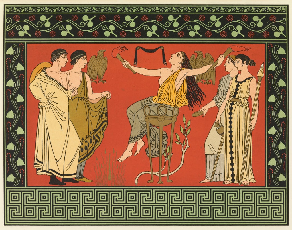 Book Illustration, Scenes from The Winter’s Tale, Declaration of the Oracle, act III, scene ii, 1866