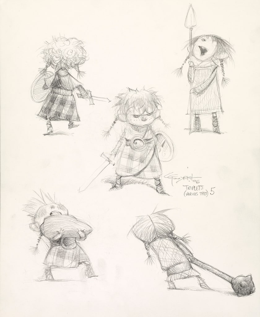 Concept Art, Triplets, Brave, 2012