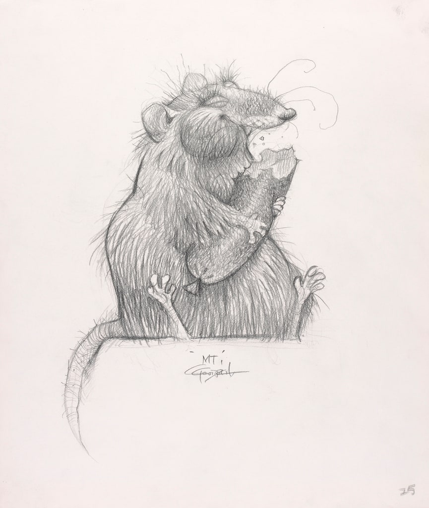 Concept Art, Emile with Sausage, Ratatouille, 2007