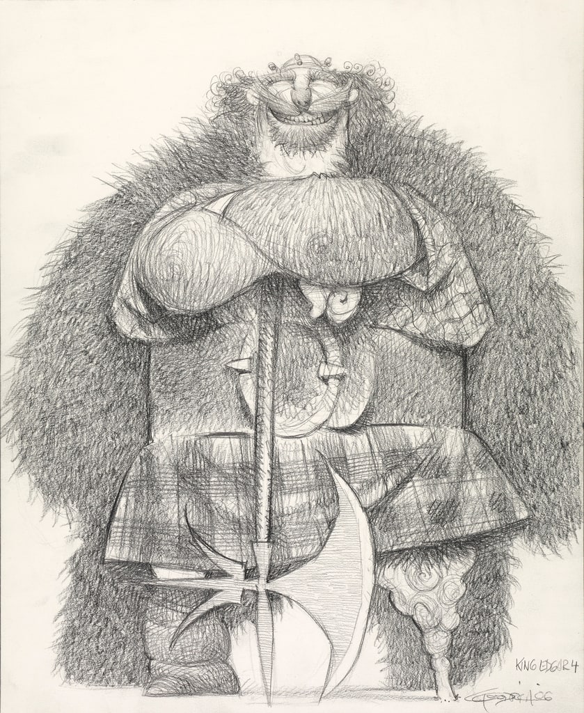 Concept Art, King Fergus, Brave, 2012