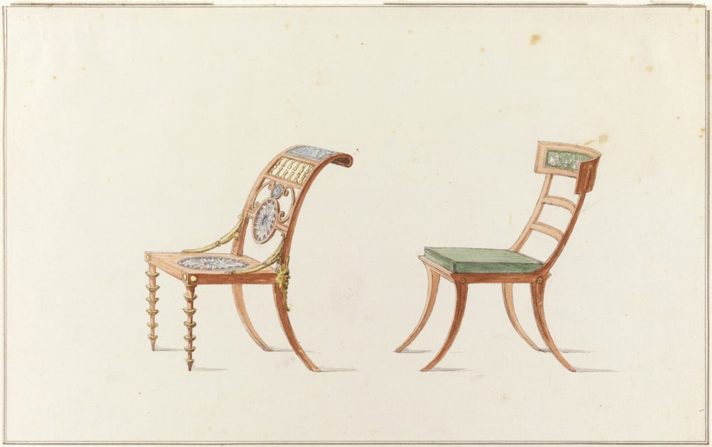 Drawing, Chairs (2), 1790