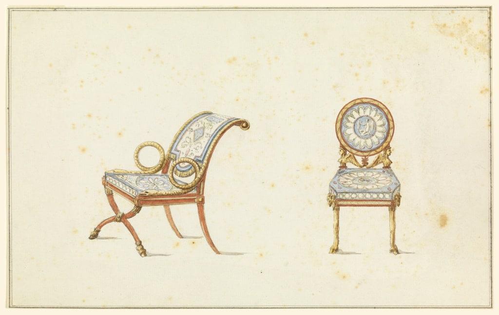 Drawing, Design for Two Chairs, 1790