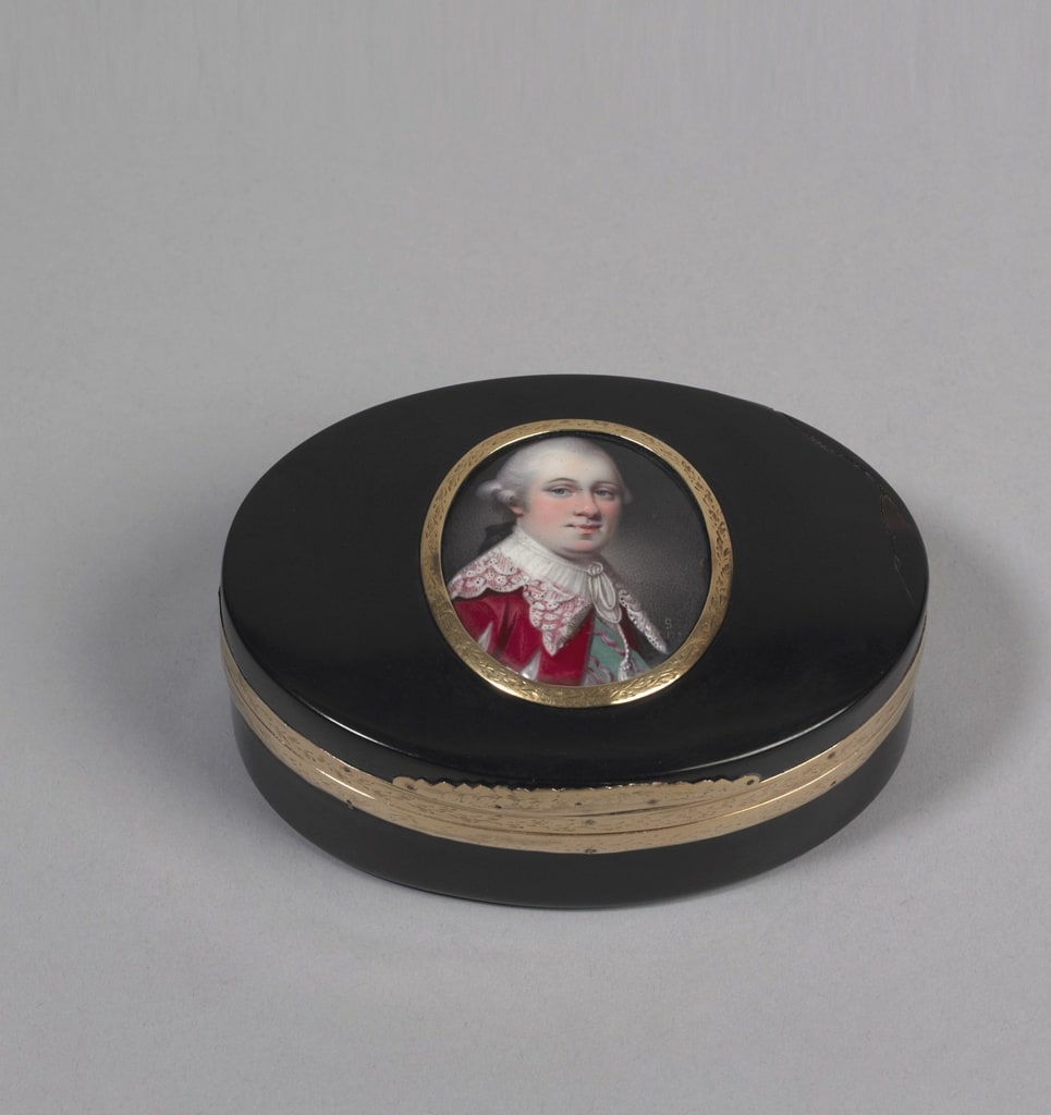 Snuffbox With Portrait Miniature (England), ca. 1775