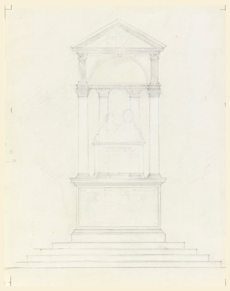Drawing, Design for Cooper Monument, ca. 1900