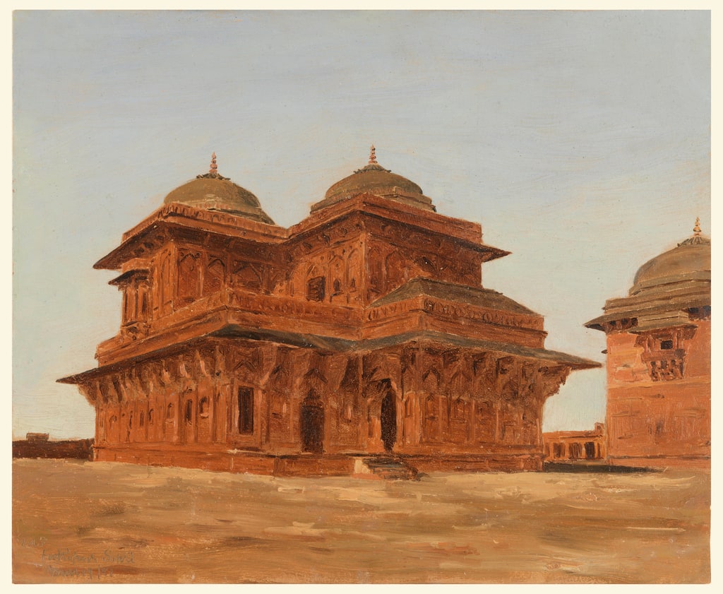 Drawing, Fatehpur Sikri, Birbal’s Palace, India, March 19, 1881