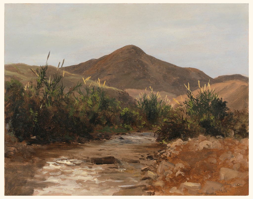 Drawing, Near Jericho, Wady Kilt, March 20, 1876