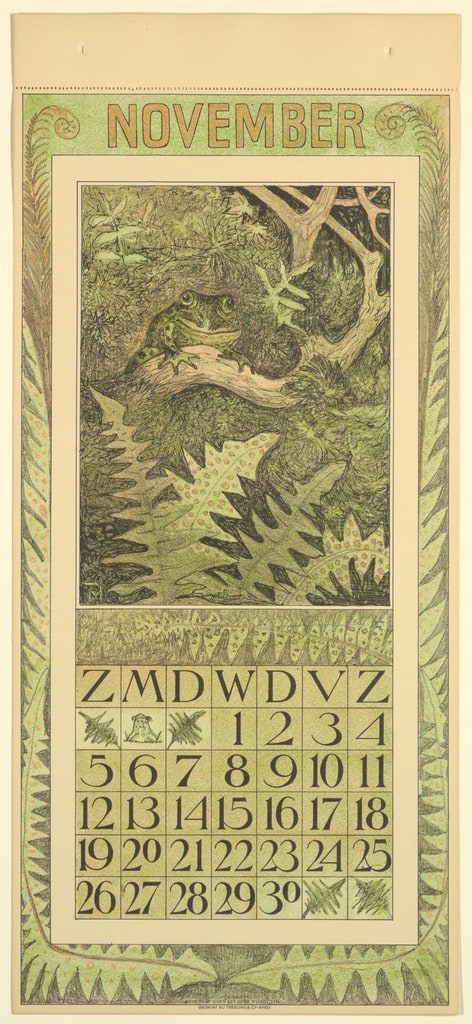 Print, Design for a Calendar (October), 1911