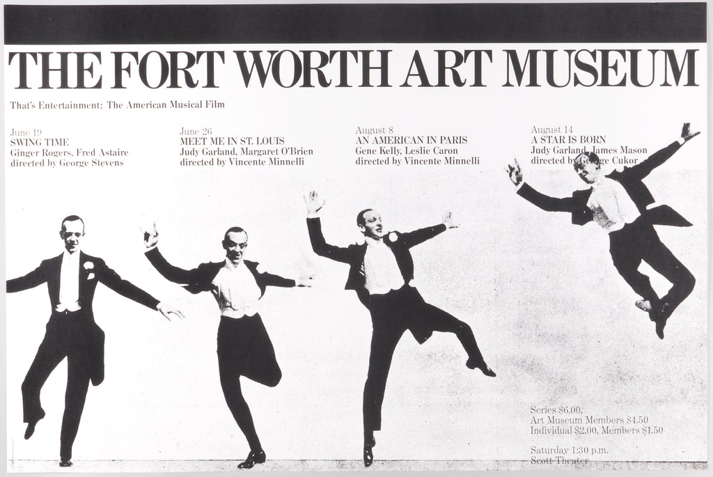 Poster, Fort Worth Art Museum, That's Entertainment:  The American Musical Film, 1976