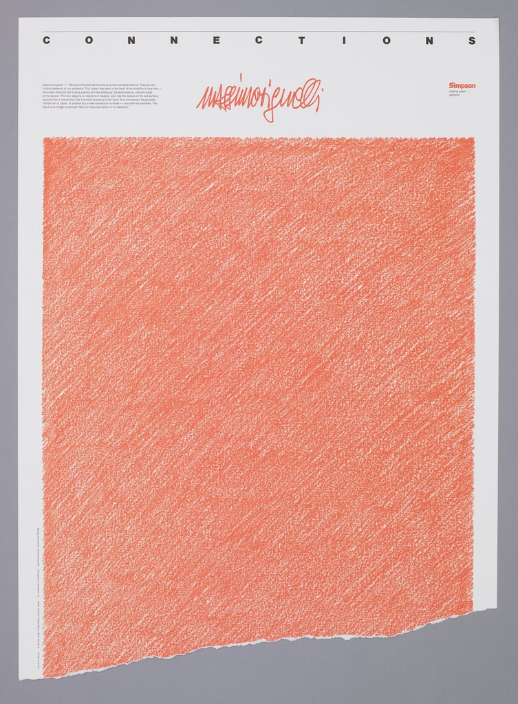 Poster, Simpson Paper (Connections), 1985