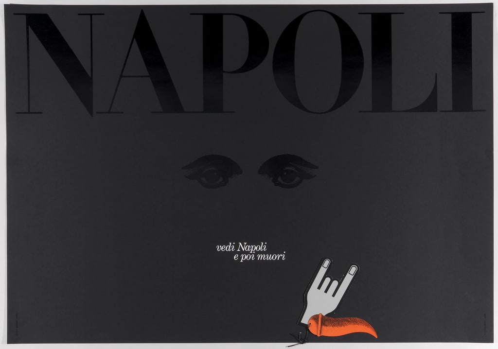 Poster, Napoli,  Vedi Napoli e poi Muori [See Naples and Die], 1986
