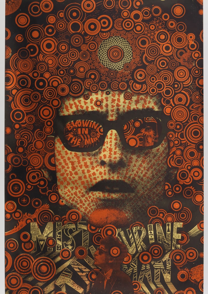 Poster, Blowing in the Mind/Mister Tambourine Man, 1968