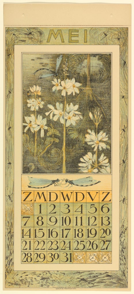 Print, Design for a Calendar (April), 1911