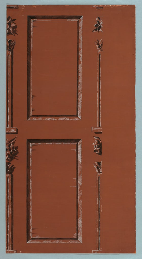 Drawing, wallpaper design, ca. 1944–88