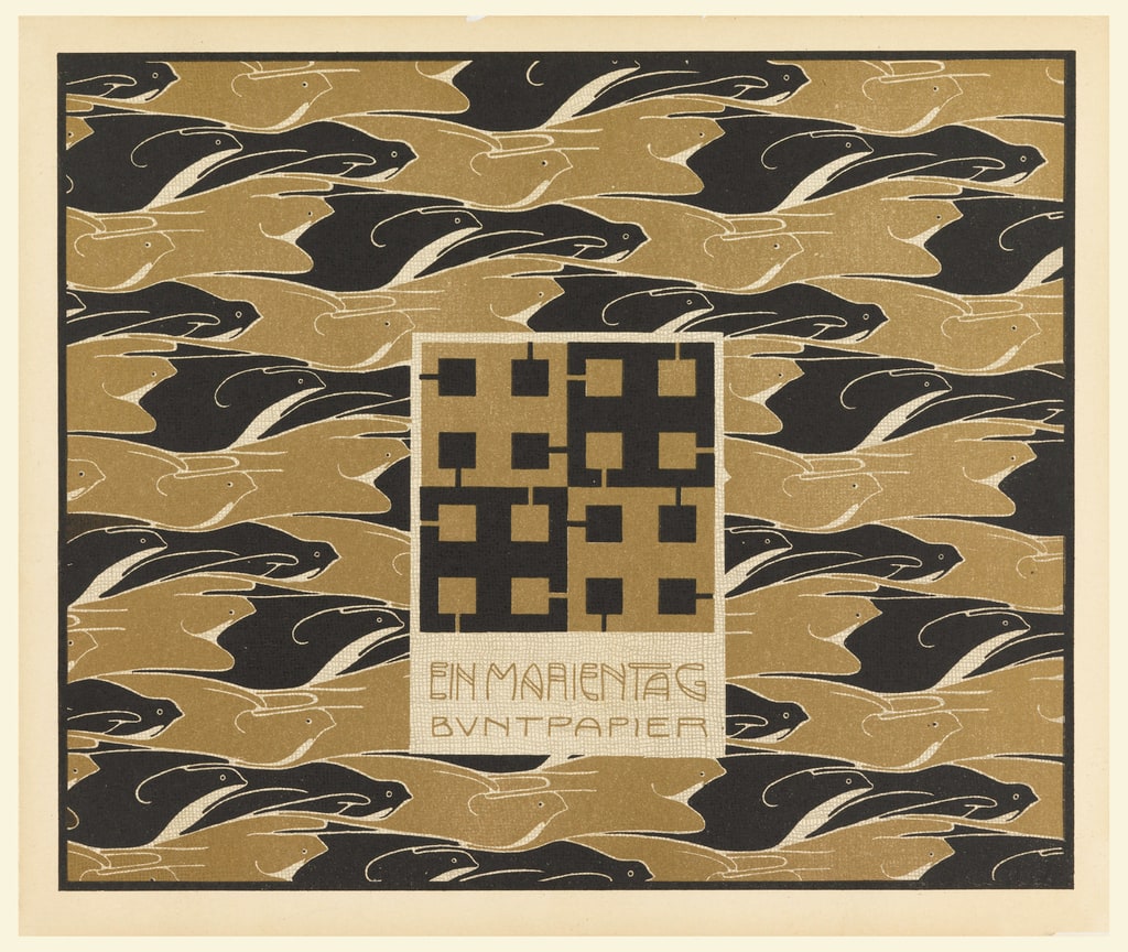 Print, Ein Marientag Buntpapier (A Mary's Day Decorated Paper), plate 22, in Die Quelle: Flächen Schmuck (The Source: Ornament for Flat Surfaces), 1901