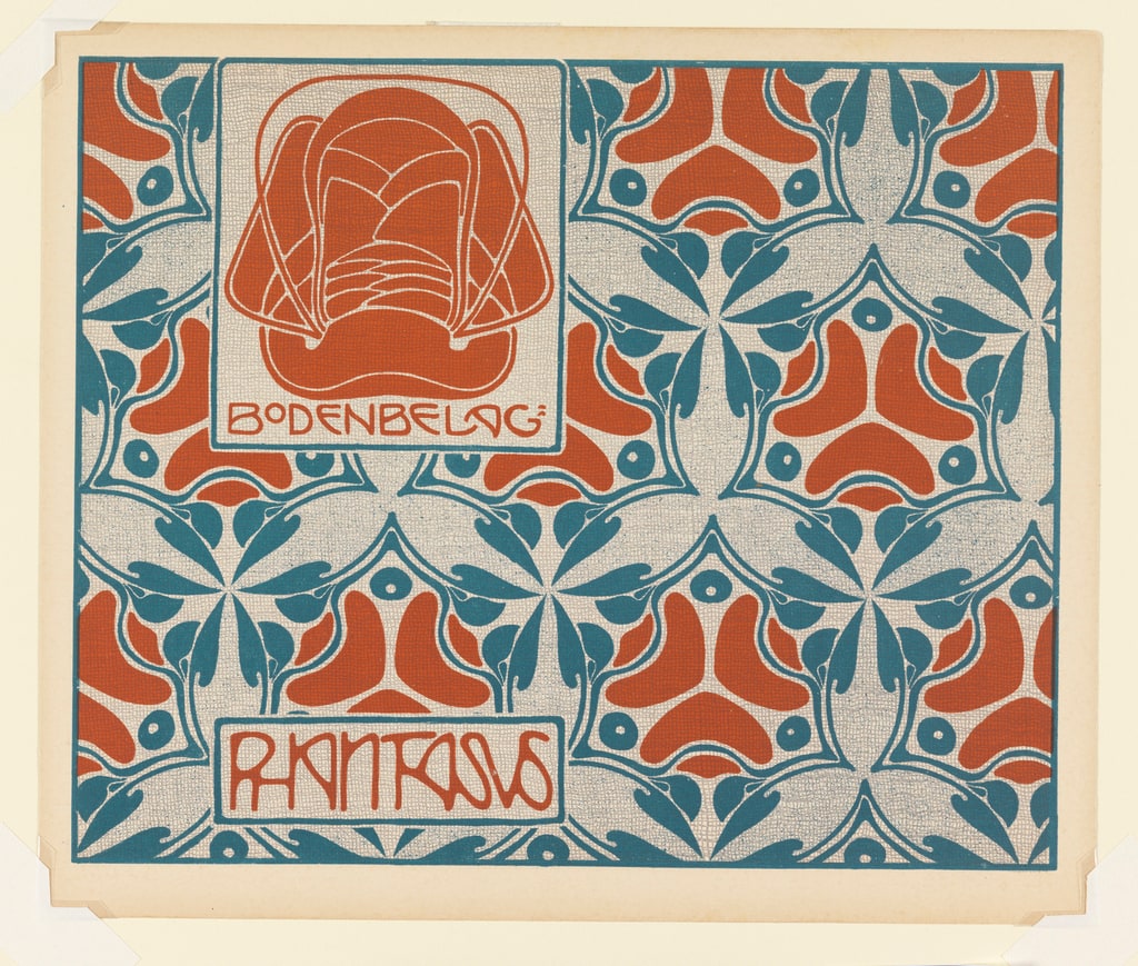 Print, Bodenbelag: Phantasus (Phantasus Floor Covering), plate 28, in Die Quelle: Flächen Schmuck (The Source: Ornament for Flat Surfaces), 1901