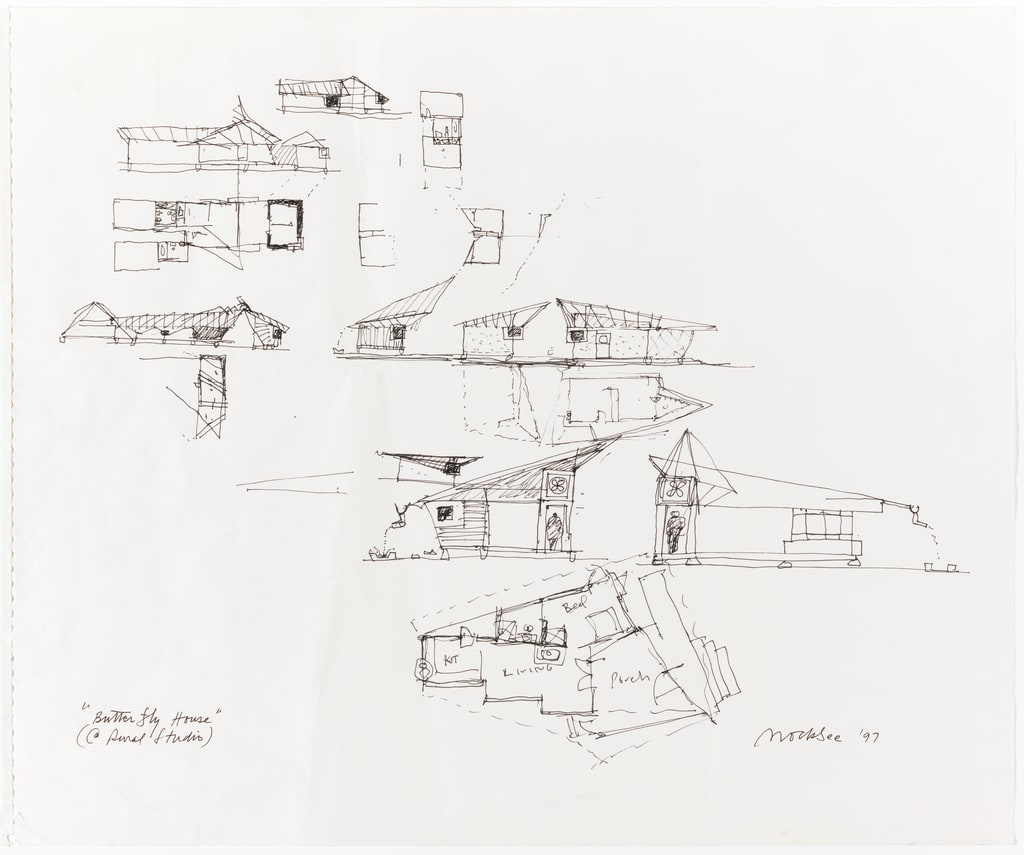 Drawing, Butterfly House, Auburn, AL: Concept Sketches, 1997
