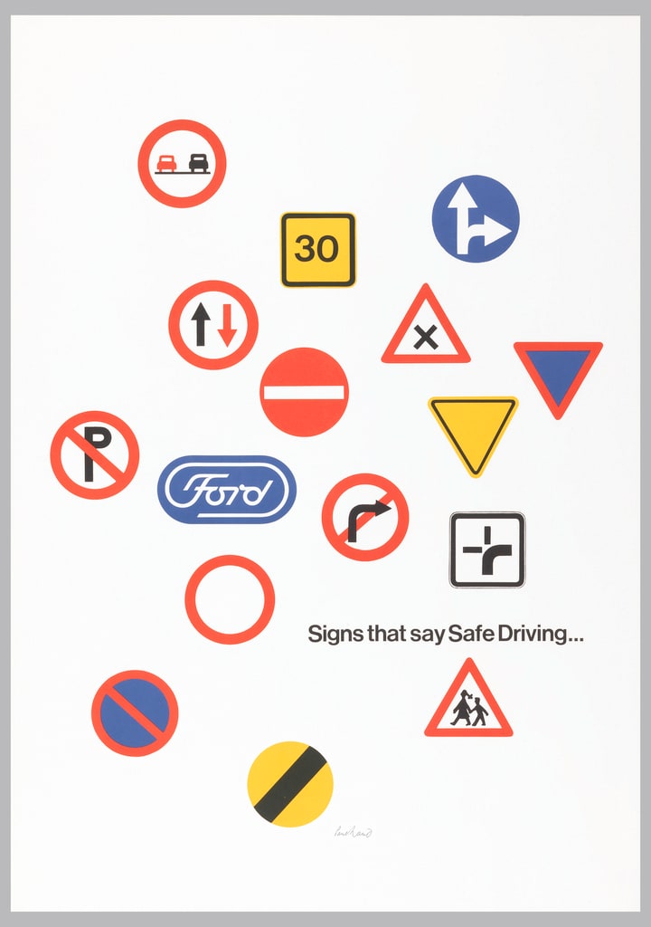 Poster, Signs that say safe driving..., ca. 1966