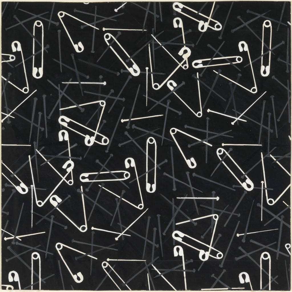Drawing, Textile Design:  Safety Pins, 1918–25