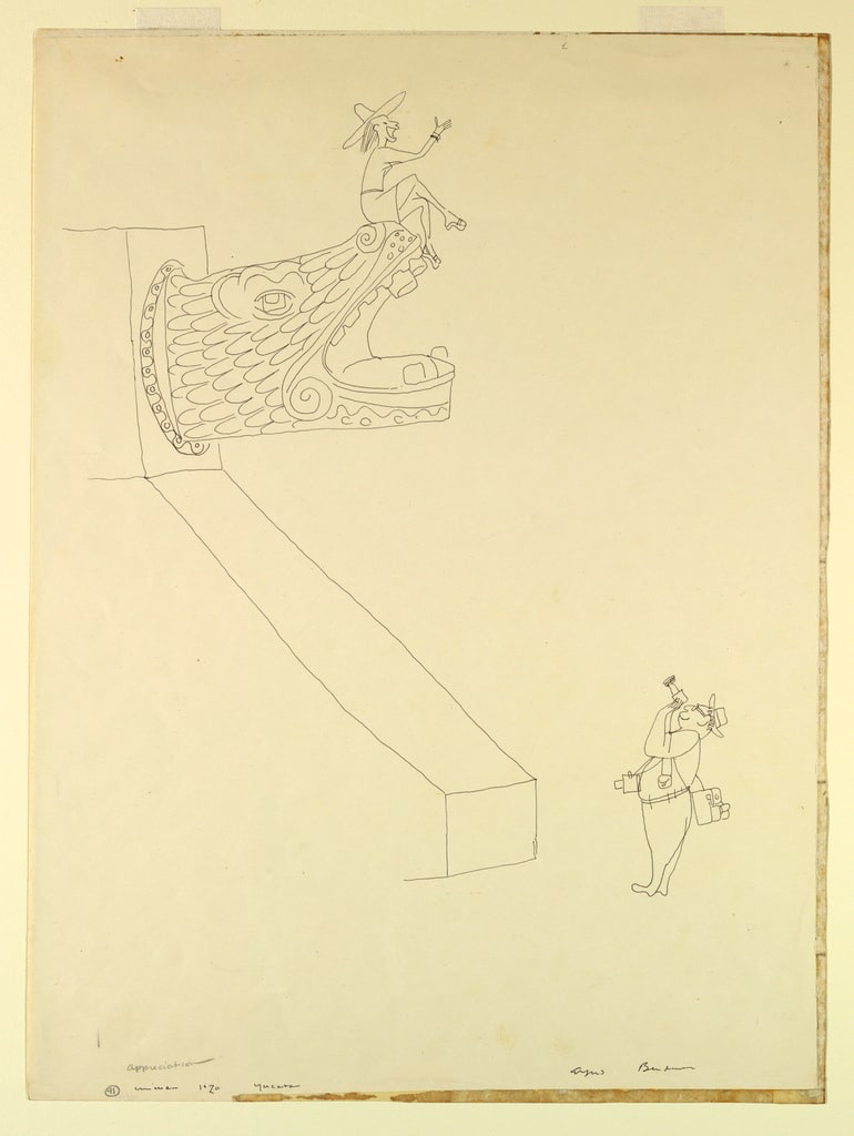Drawing, "Appreciation"--Two Touri, 1960