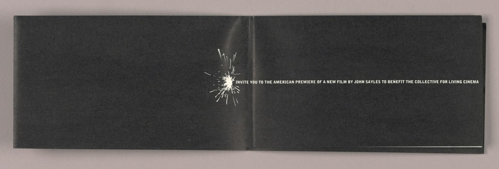 Invitation, Collective for Living Cinema: Matewan Benefit, 1987