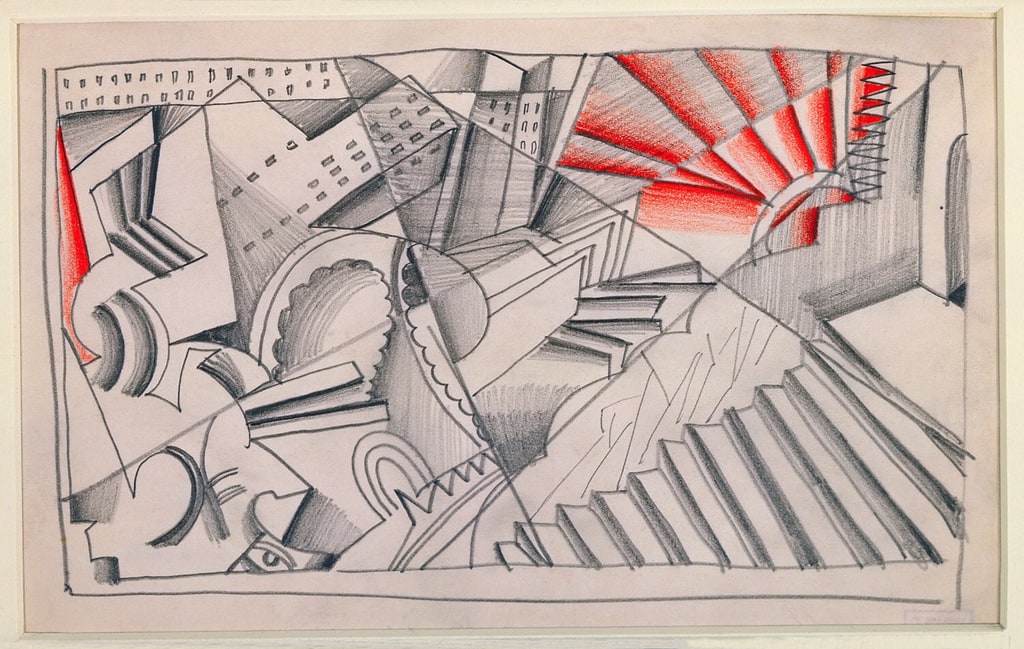 Drawing, Abstract Cityscape, 1929–30