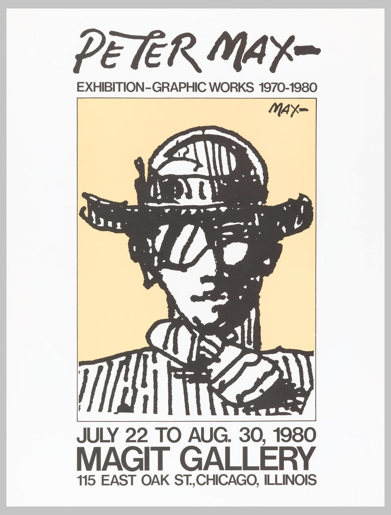 Poster, Peter Max – Exhibition – Graphic Works 1970-1980, 1980
