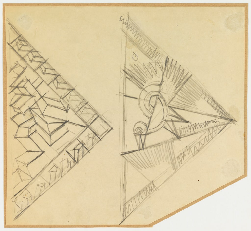 Drawing, Two Designs for Shawls, ca. 1924