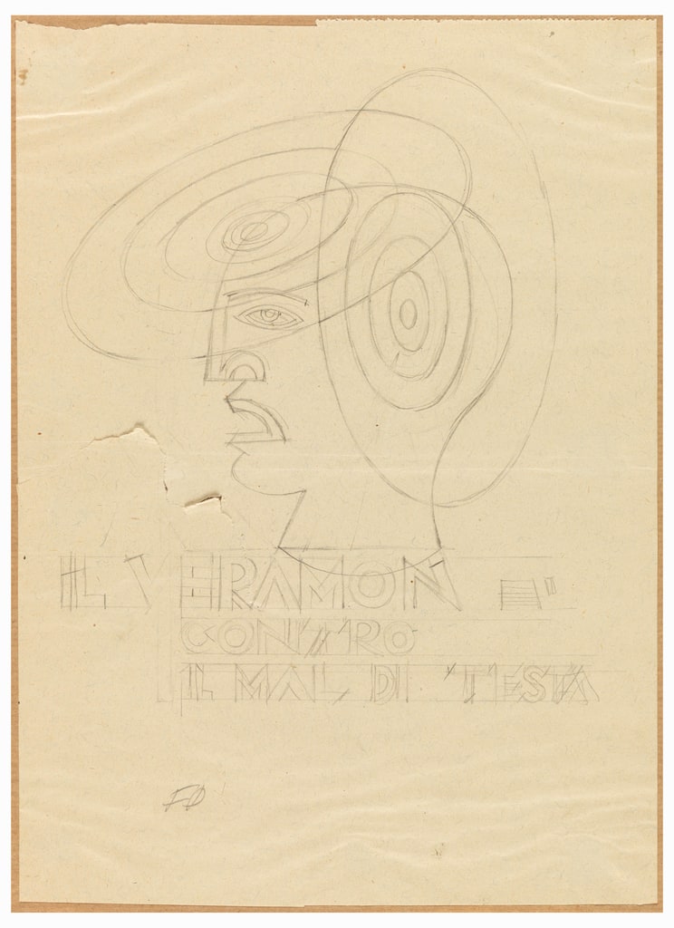 Drawing, Advertising Design for Veramon-Schering, ca. 1925