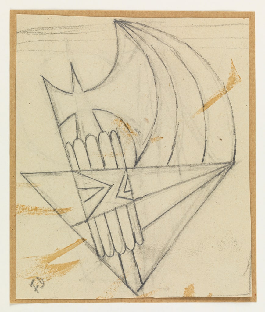 Drawing, Abstract Design with Hatchet and Sheaf, ca. 1927