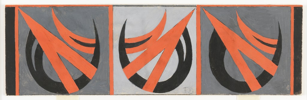 Drawing, Design for Textile with Geometric Motifs, ca. 1925