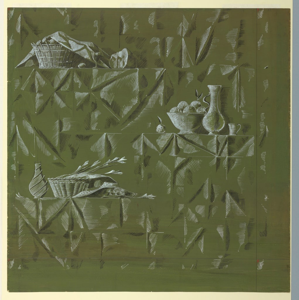 Drawing, Wallpaper Designs, ca. 1944–88