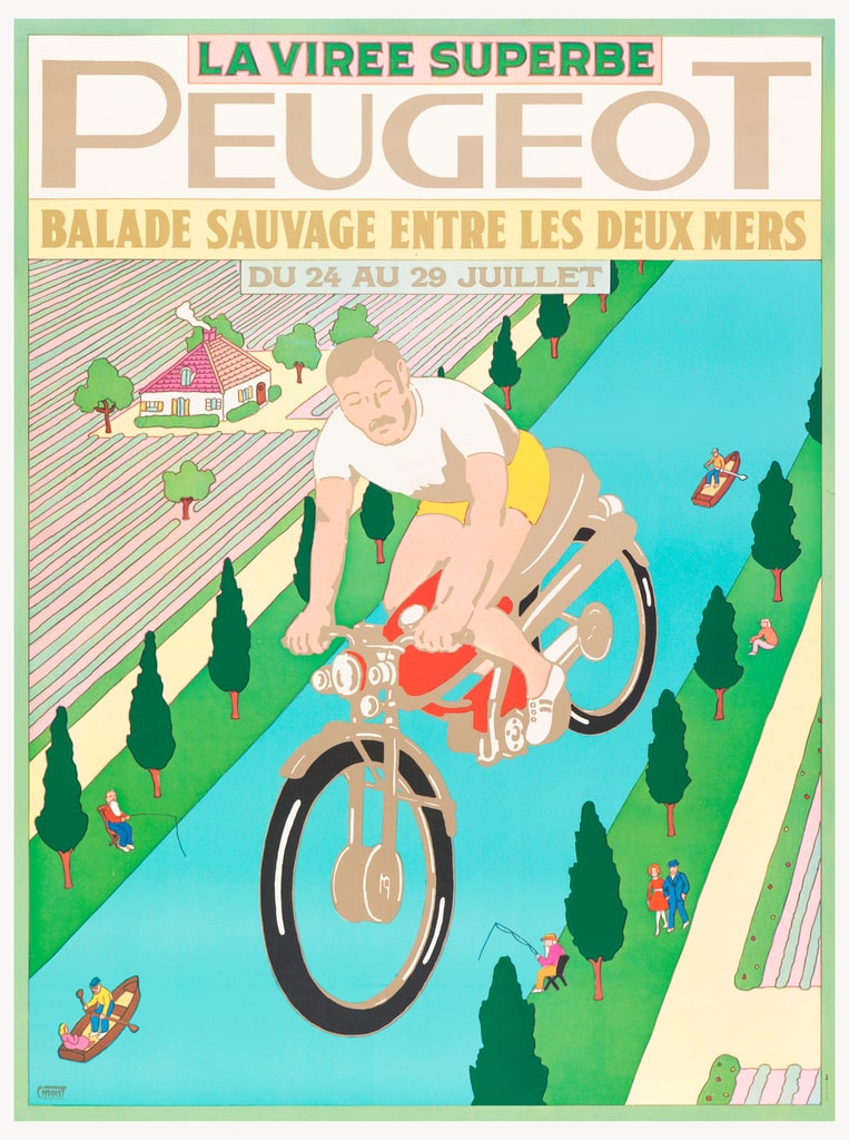 Poster, La Virée Superbe, Peugeot, 1968