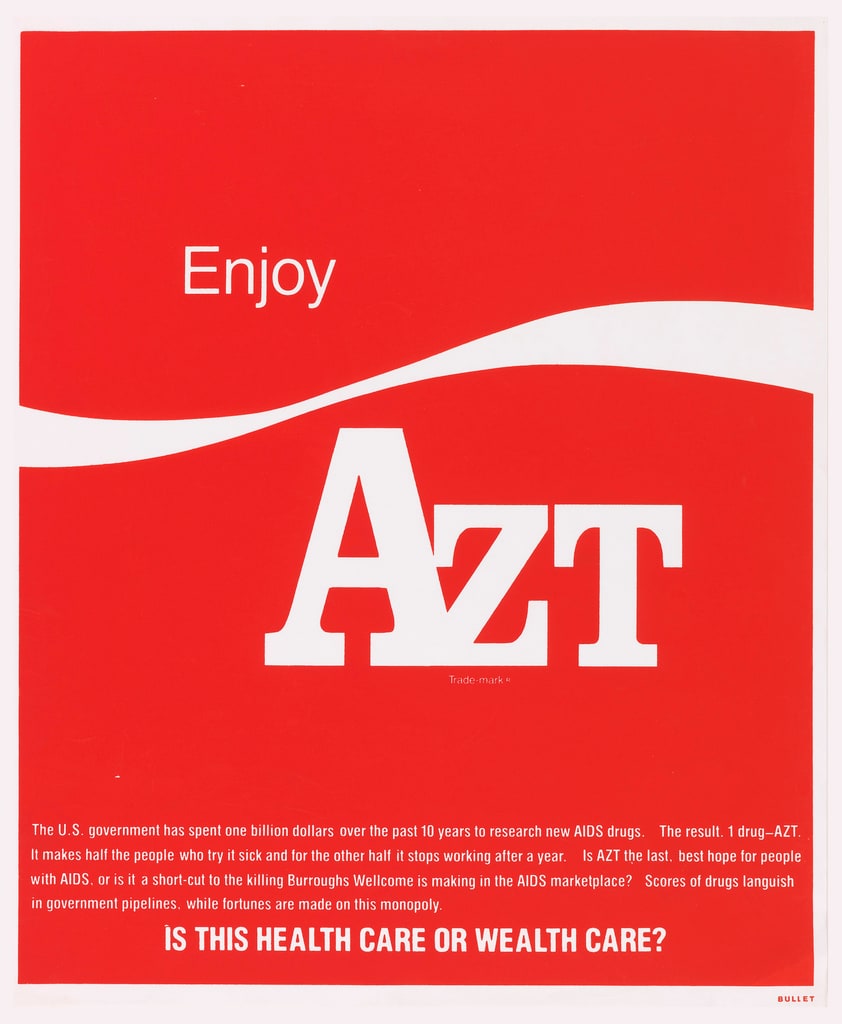 Poster, Enjoy AZT, 1989
