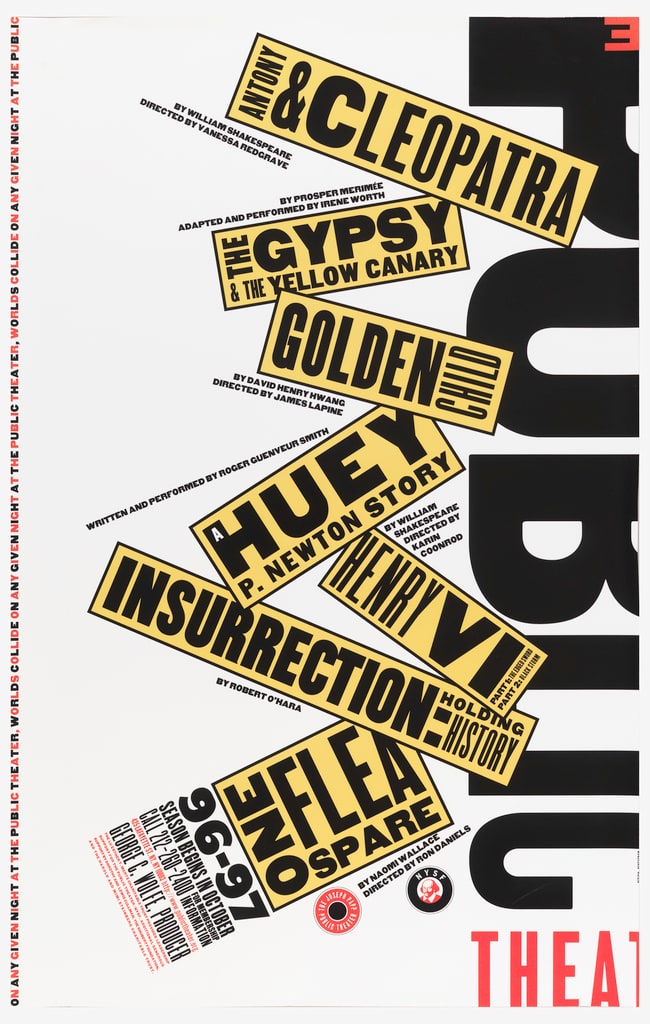 Poster, [New York Public Theatre / 1996-1997 season, 1996