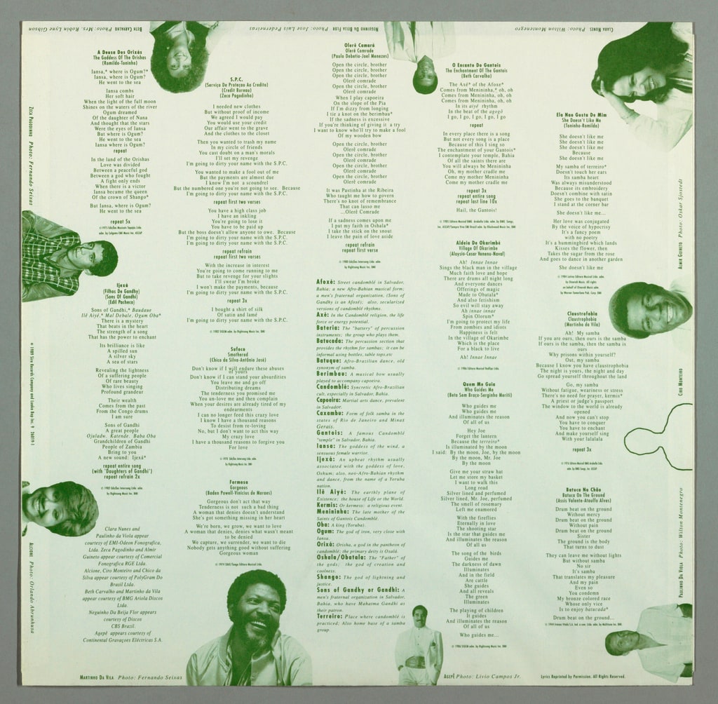 Album Cover, David Byrne, O. Samba, 1989