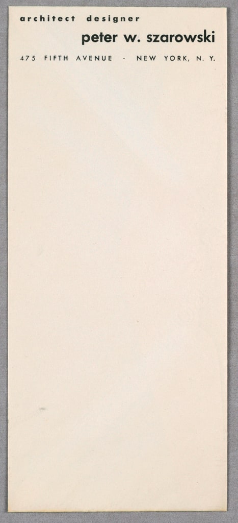 Envelope, Architect and Designer Pe, ca. 1945