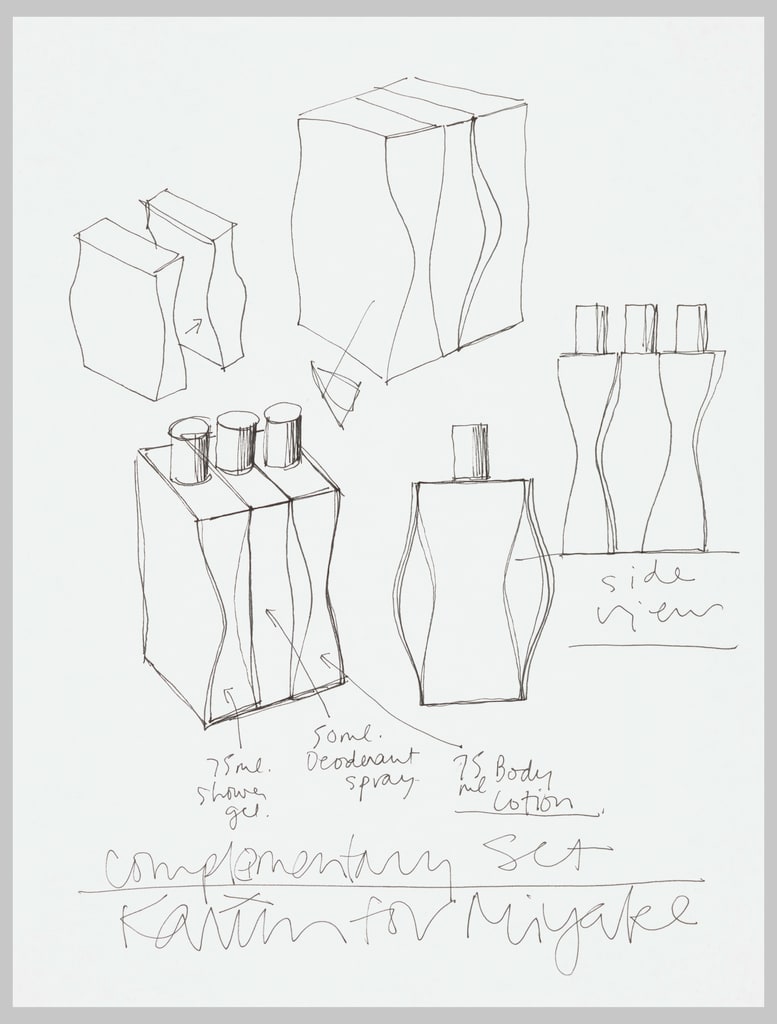 Drawing, Designs for Complimentary Set of Beauty Products, for Issey Miyake, n.d.