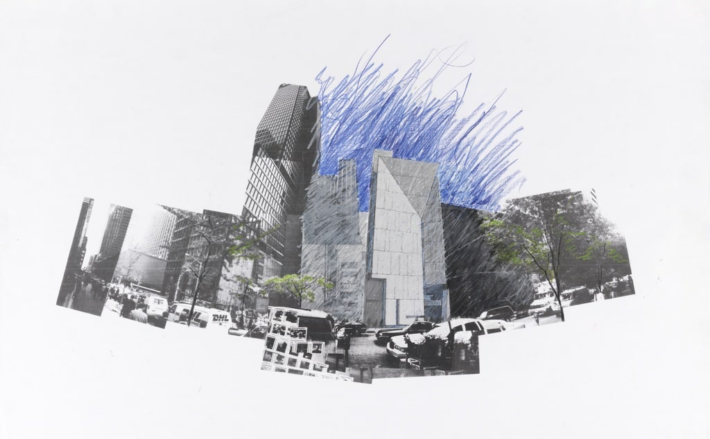 Drawing, Collage Perspective, Museum of American Folk Art, New York City, November 1997