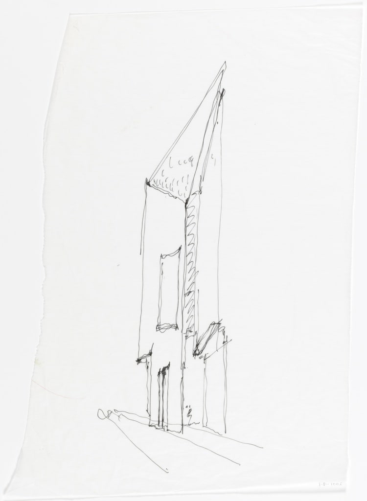 Drawing, Elevation Perspective, Museum of American Folk Art, New York City, 1997