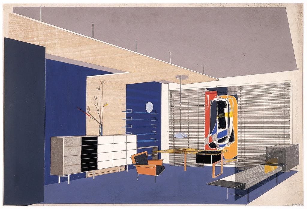 Drawing, Design for an Interior, ca. 1950