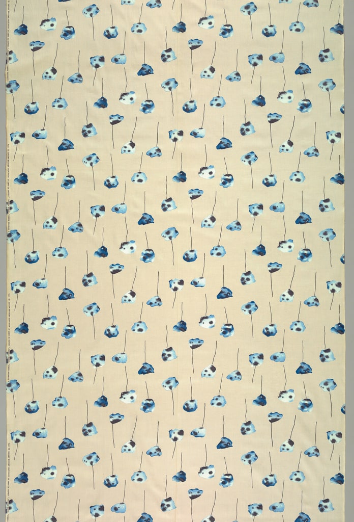 Textile, Gentle Poppies, 1953