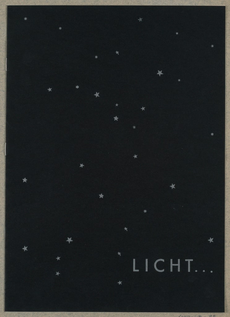 Brochure, Licht [Light], Metallwerkstätten, J. T. Kalmar