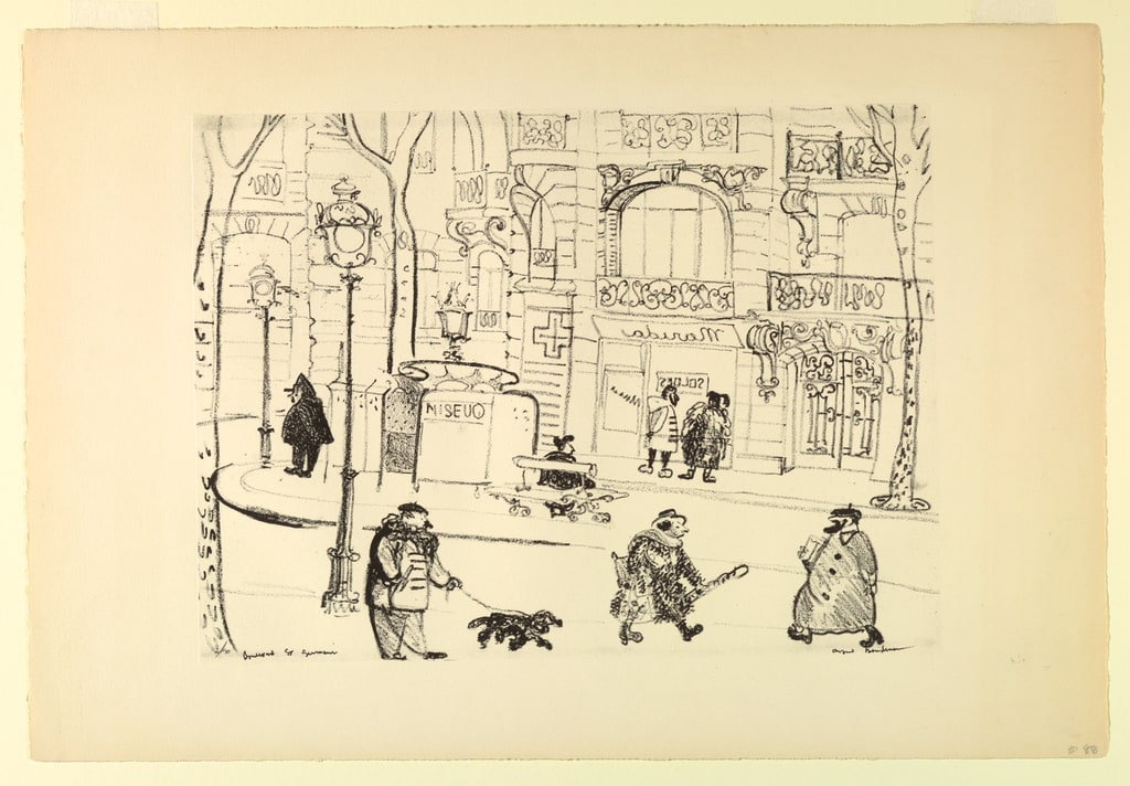 Print, Boulevard St. Germain (Pa, 1954