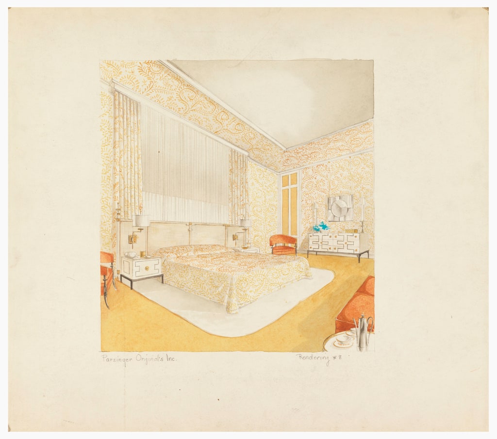 Drawing, Design for Bedroom, ca. 1950