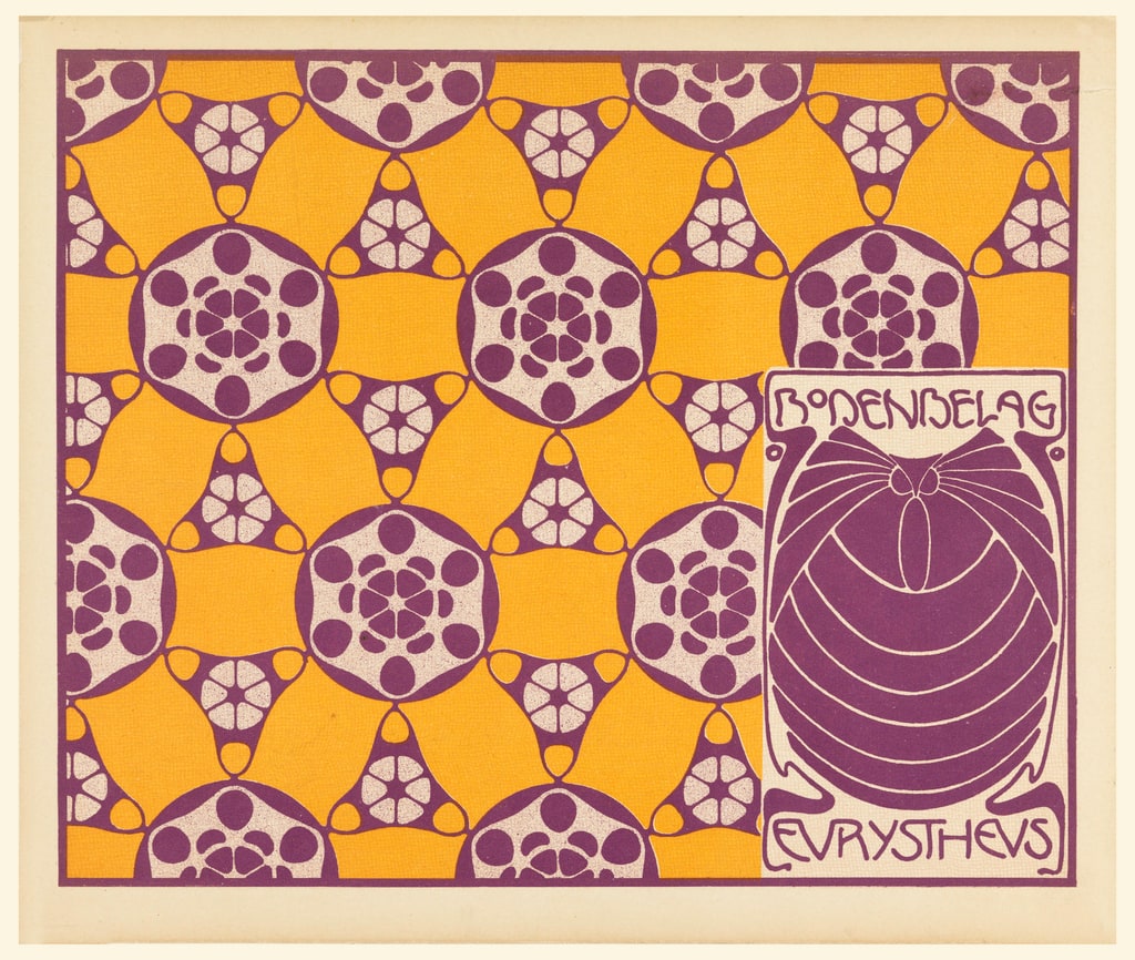 Print, Bodenbelag Eurystheus (Eurystheus Floor Covering), plate 15, in Die Quelle: Flächen Schmuck (The Source: Ornament for Flat Surfaces), 1901