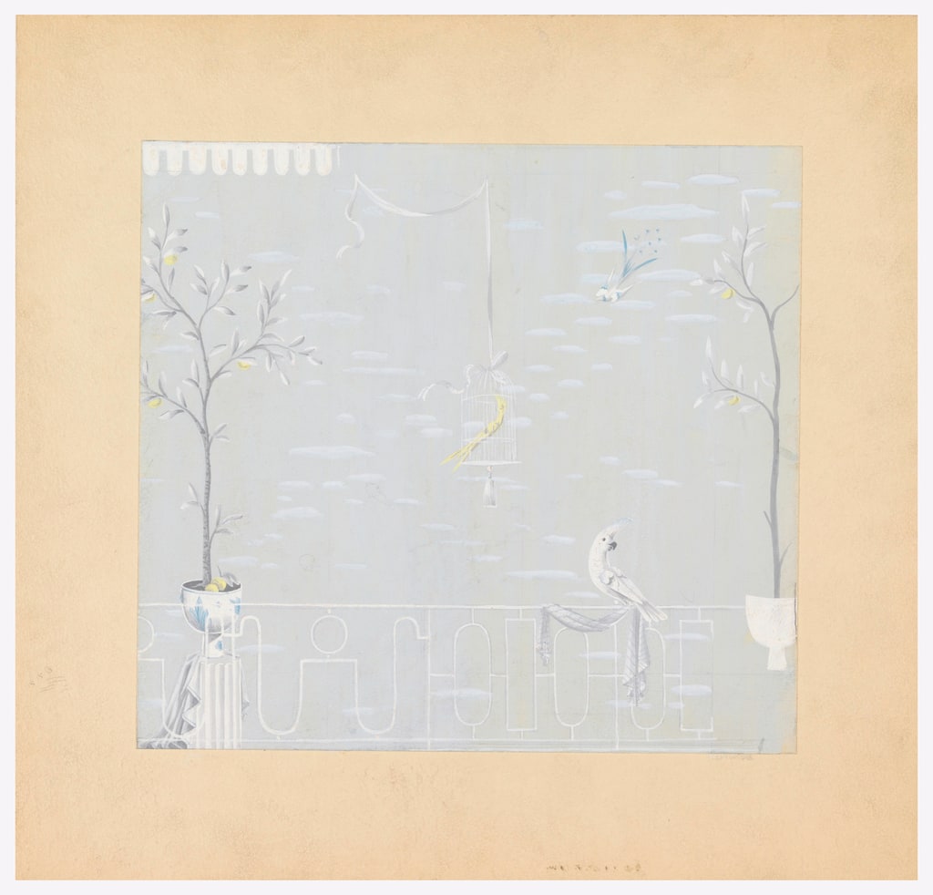 Drawing, Exotic Bird Design, 1950–70