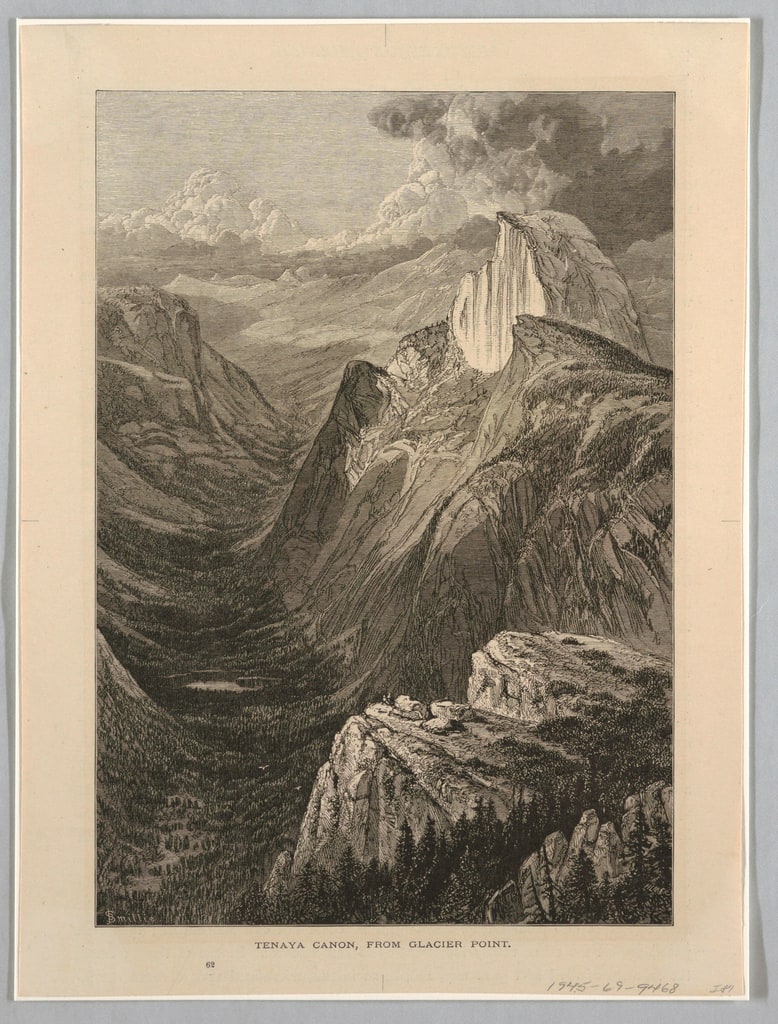 Print, Tenaya Cañon, from Glacier Point, Yosemite, 1872