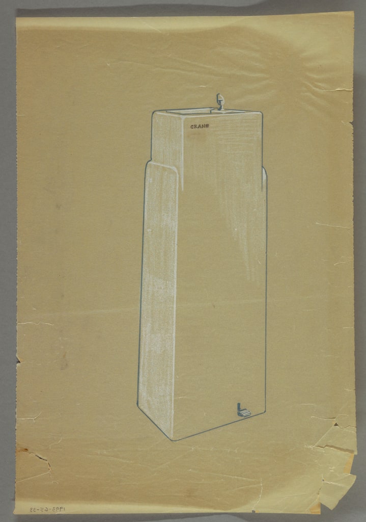 Drawing, Crane water fountain, 1950s